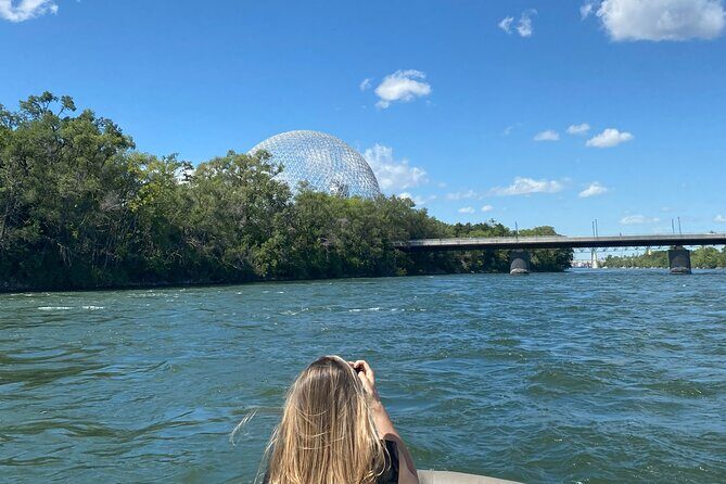 2-Hour Private Montreal Boat Cruise - Biosphere and Victoria Bridge: Parc Jean-Drapeau and Montreal’s river spine