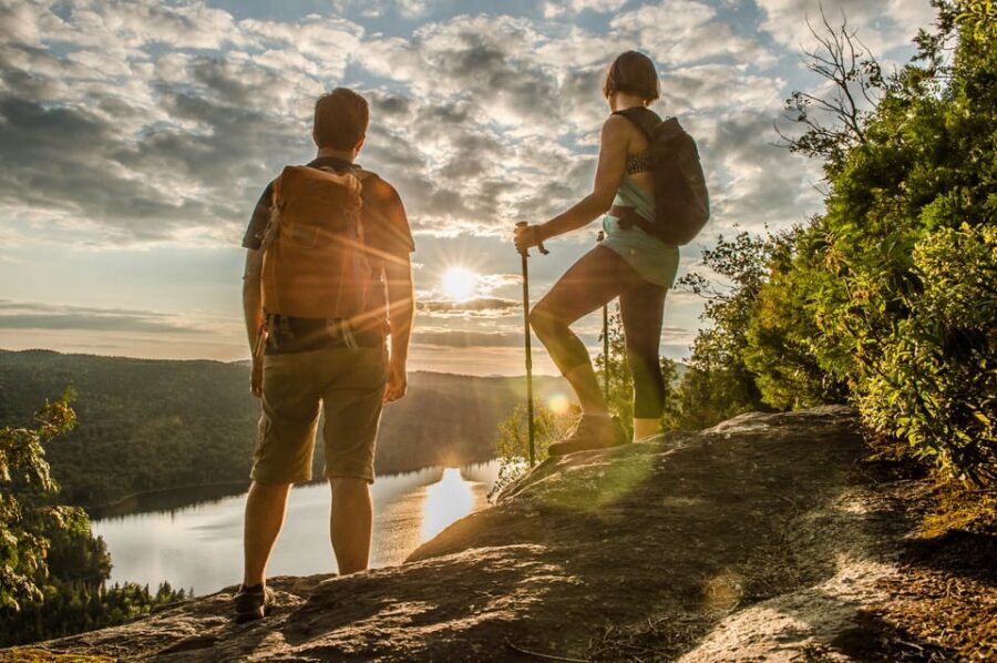 From Montreal: Sept-Chutes Regional Park Hike - The Mont-Brassard loop plan: Veil of the Bride to Lac Guy, then Lac Rémi