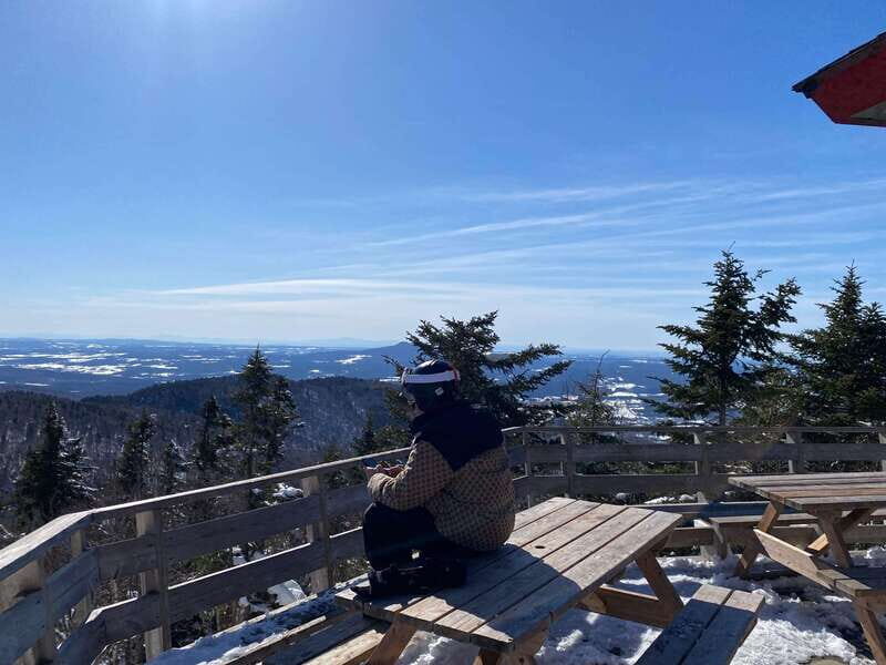 Montreal: Canadian Forest Guided Tour by Snowmobile - Riding Toward Olympia Mount: Forest Trails, Summit Views, and Photo Stops
