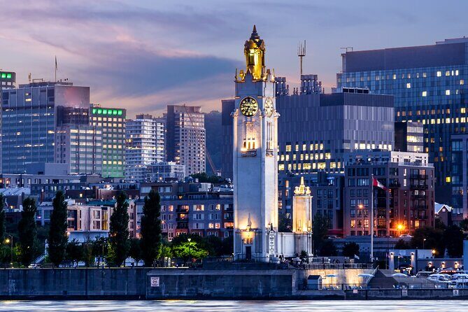 Montreal: Evening cruise with DJ - The Clock Tower by the Quai de l’horloge: old-port history you can actually spot