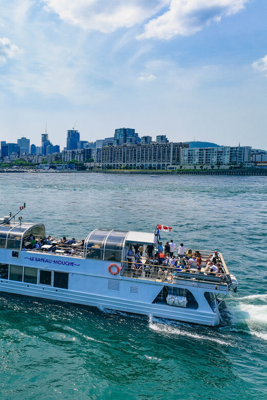 Montreal: Le Bateau-Mouche St. Lawrence Sightseeing Cruise - Choosing your seat: enclosed deck, upper deck, and the back terrace