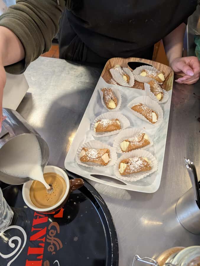 Montreal: Mile End District Food Tour with 8+ Tastings - First bite: white chocolate and vanilla brioche pastry