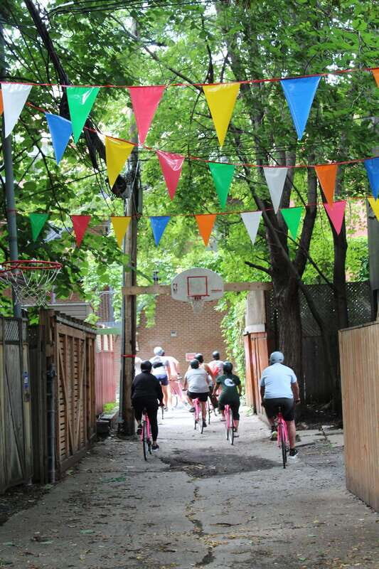 Montreal: Non Touristy Pink Bike Tour - Pedaling Through Montreal Main Streets and Quiet Parks