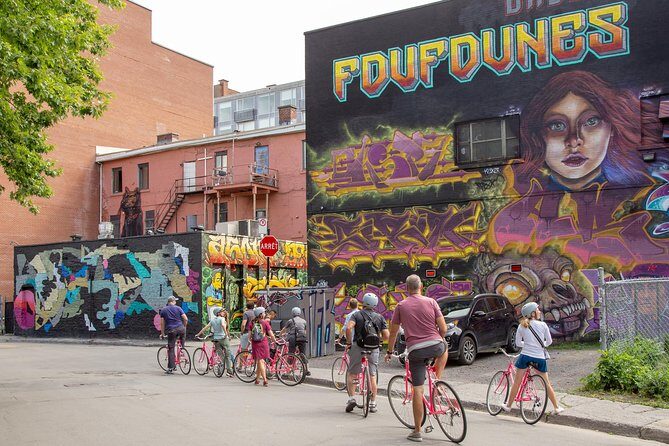 Non Touristy Pink Bike Tour by Spade & Palacio - Montreal International Jazz Festival area: seeing the stage zone